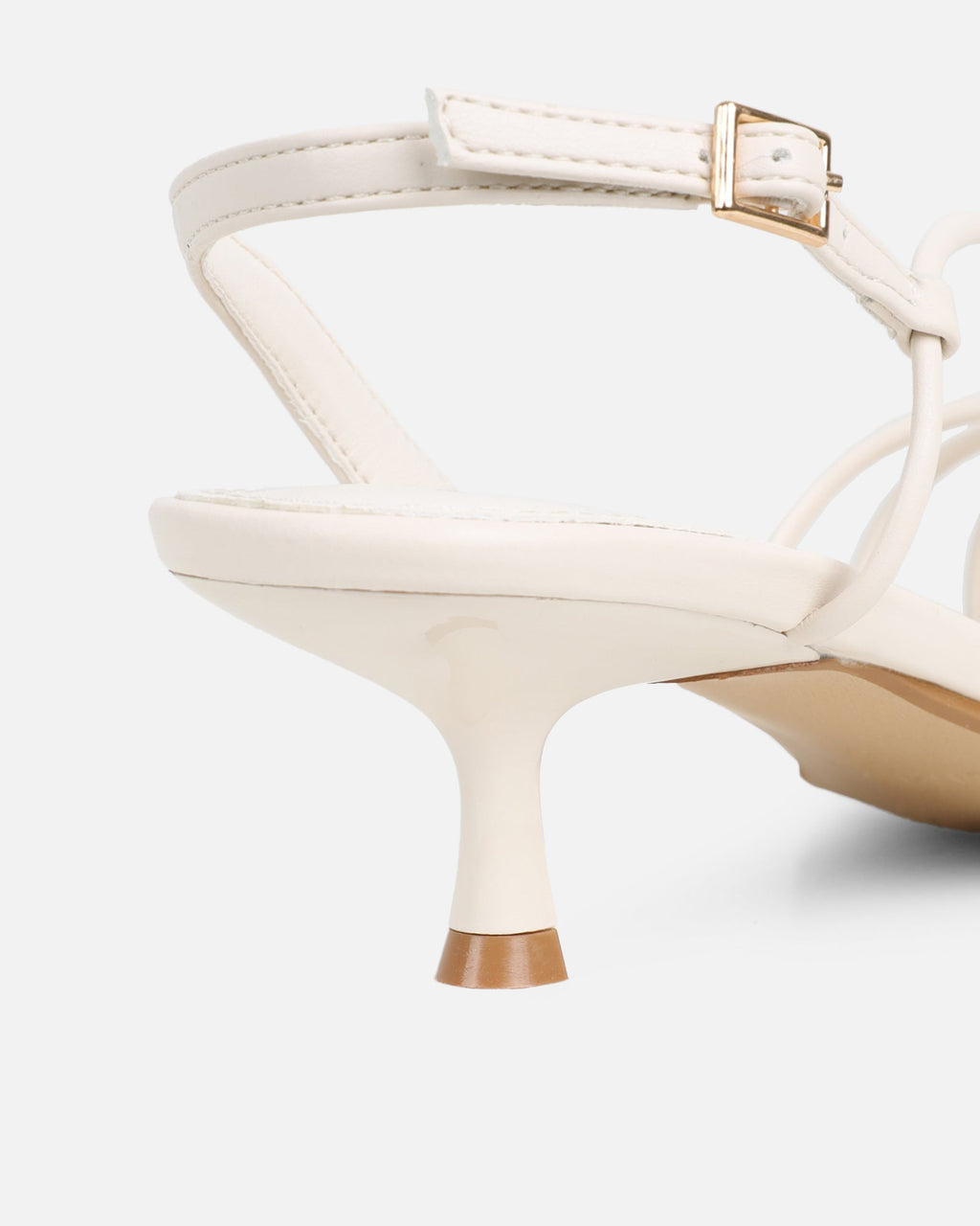 Hanah Stone Strappy Kitten Heels