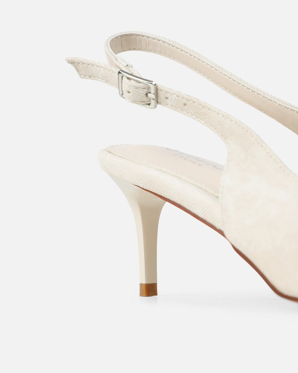 Garnet Oat Denim Low Court Shoes
