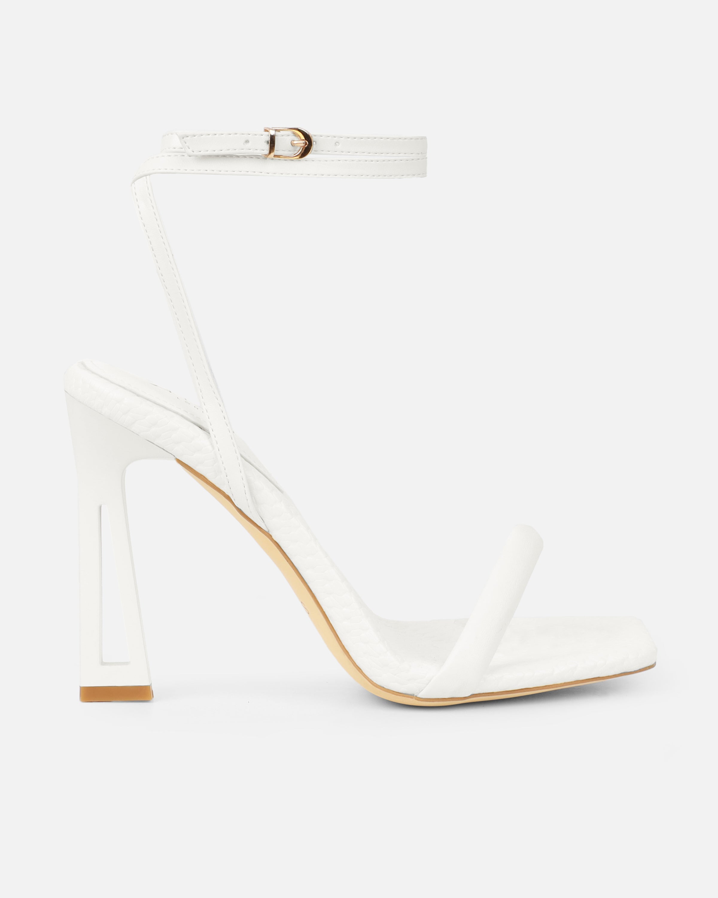 Inara Stone Sculptural Heeled Sandals