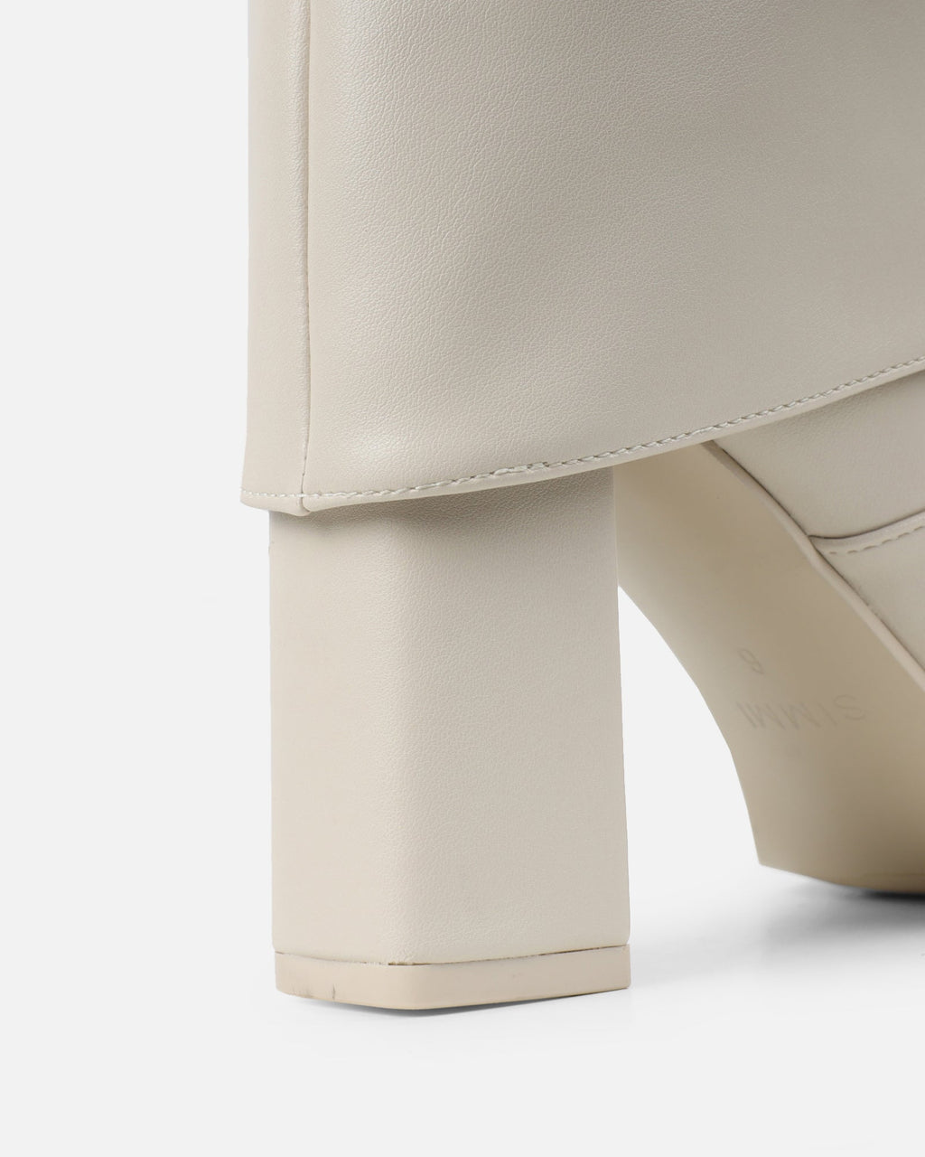 Tamiar Stone Fold Over Block Heeled Knee High Boots