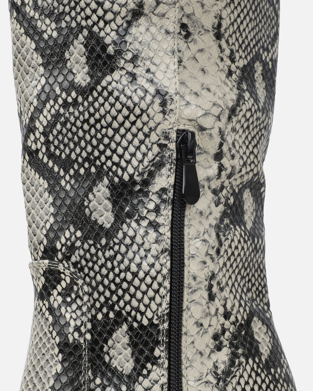Ramsey Beige Faux Snake Western Boots