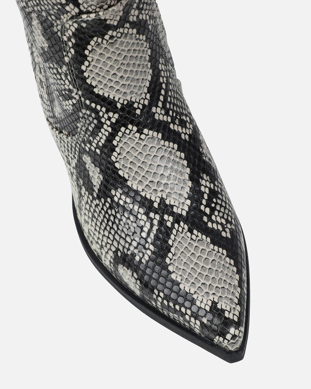 Ramsey Beige Faux Snake Western Boots