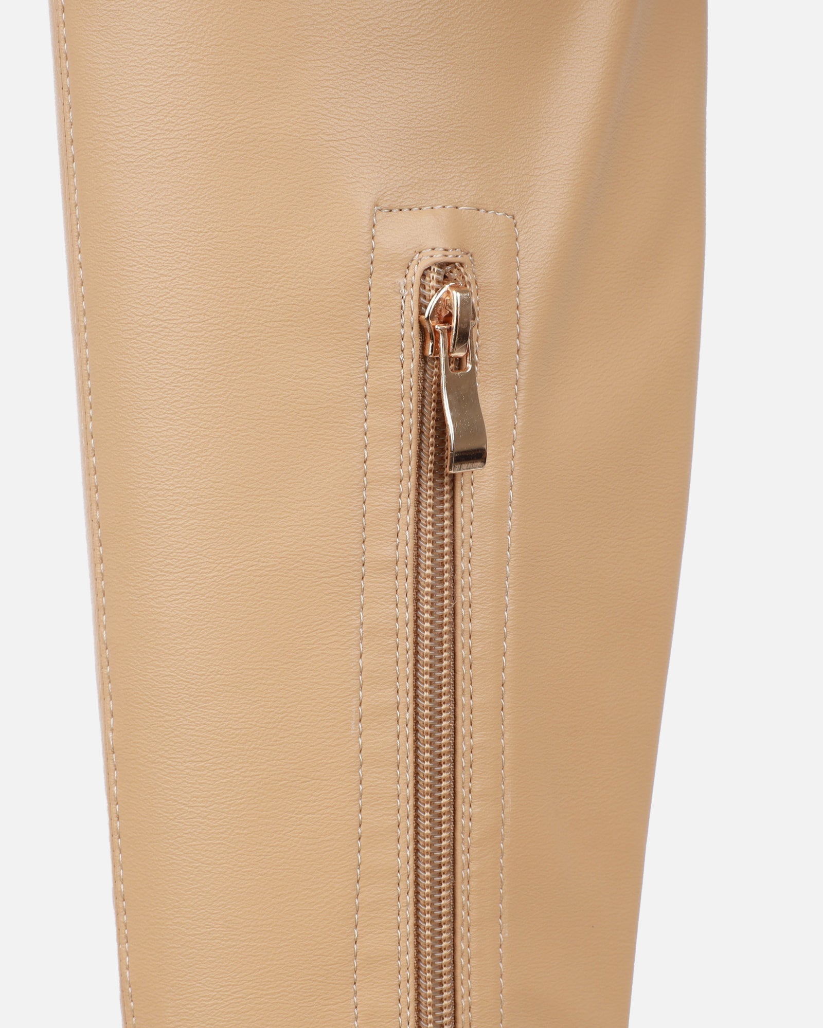 Kadeem Nude Wedge Over The Knee Boots