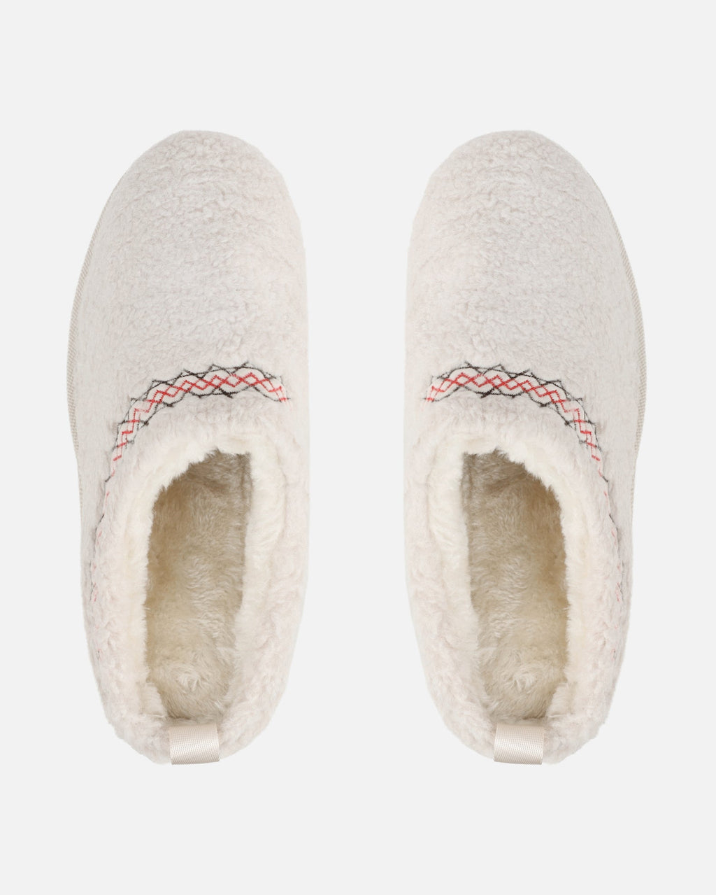 Kail Cream Teddy Faux Fur Flatform Slides