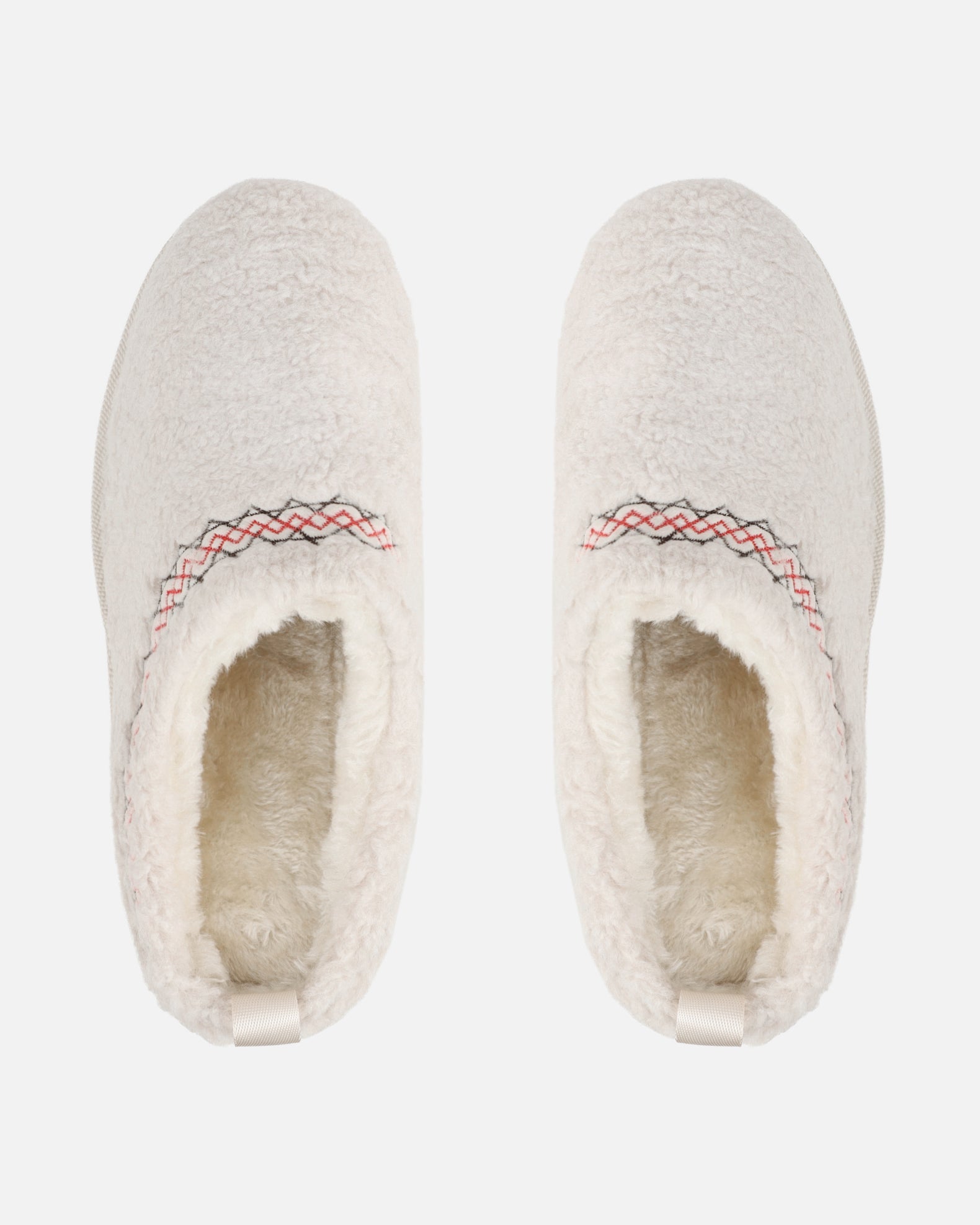 Kail Cream Teddy Faux Fur Flatform Slides