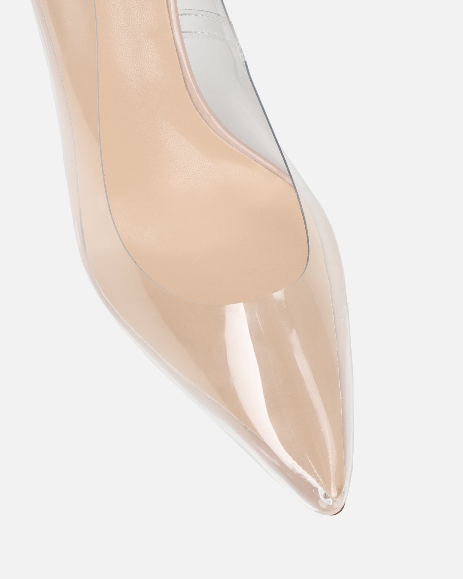 Kalina Clear Nude Court Shoes
