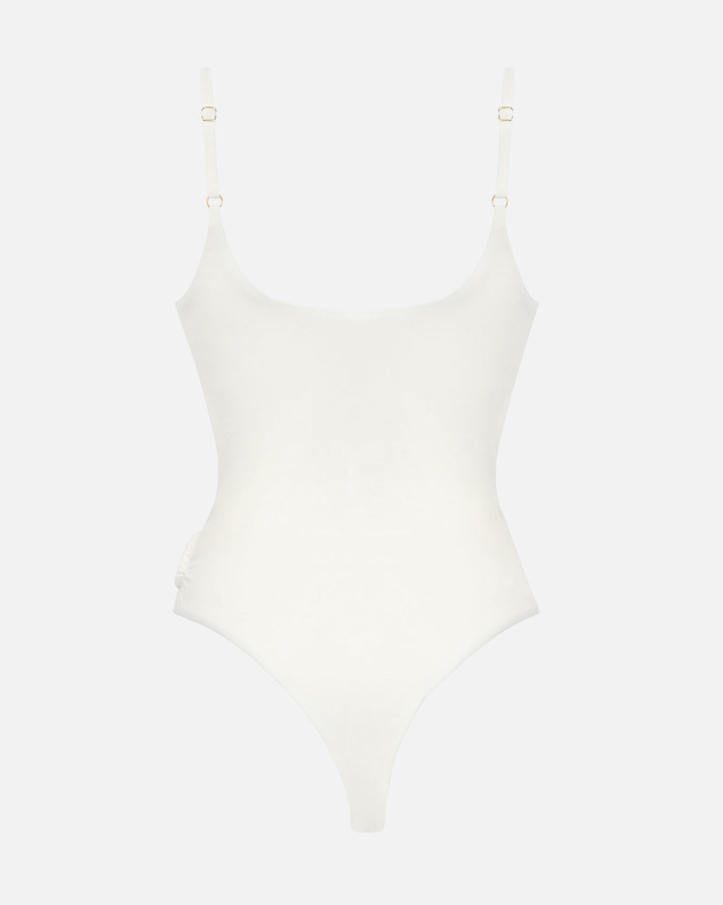 Luana Ivory Cut Out Ring Trim Swimsuit