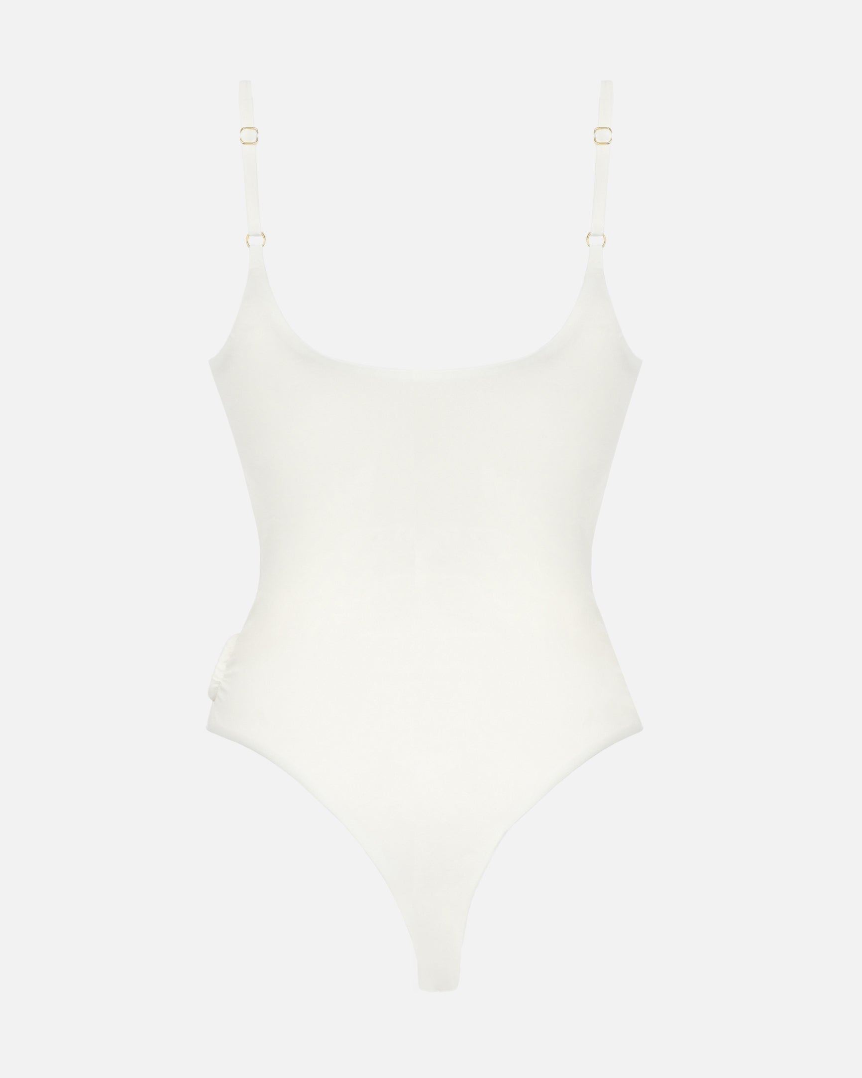 Luana Ivory Cut Out Ring Trim Swimsuit