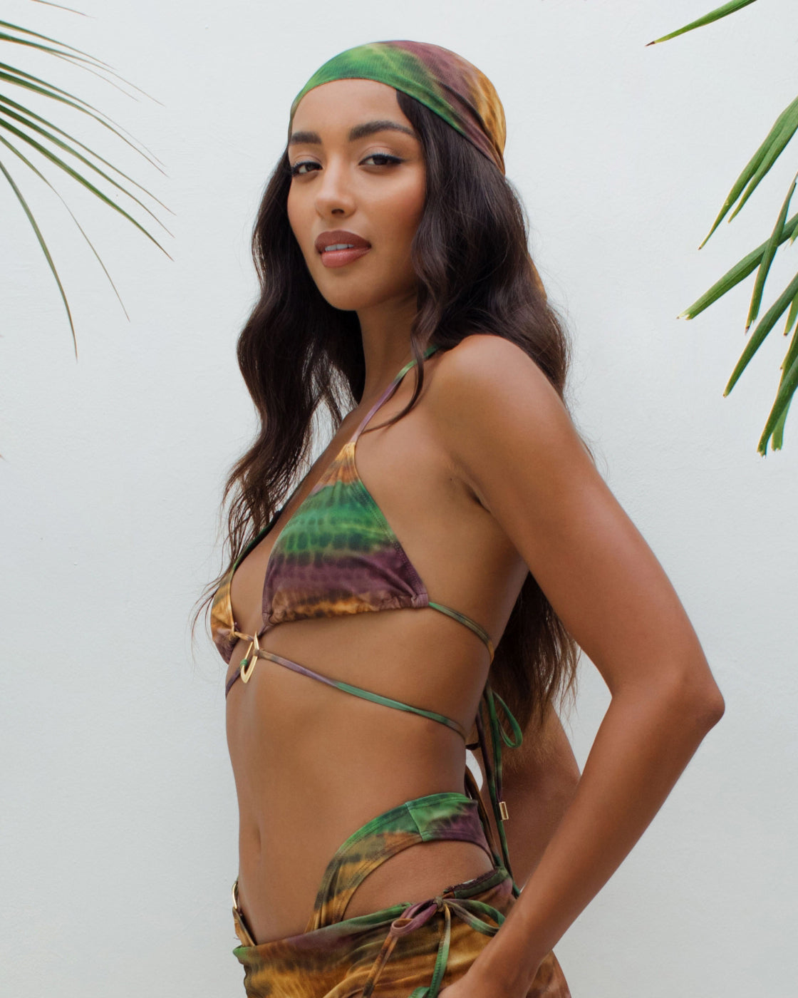 Kala Animal Print Mesh Headscarf