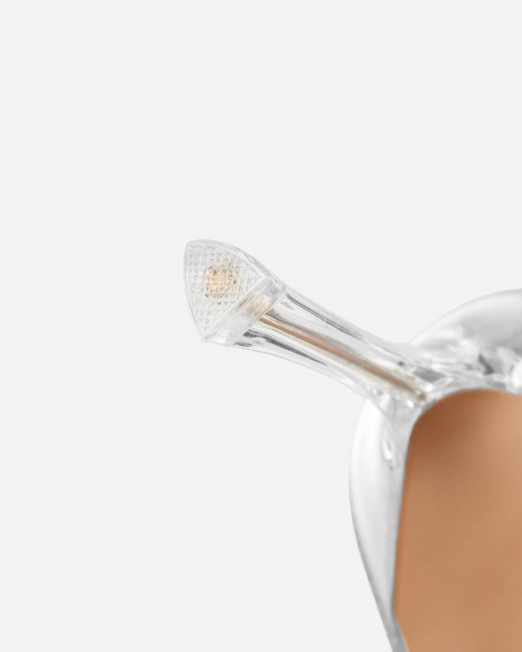 Lalita Clear Silver Mirror Diamante Mules