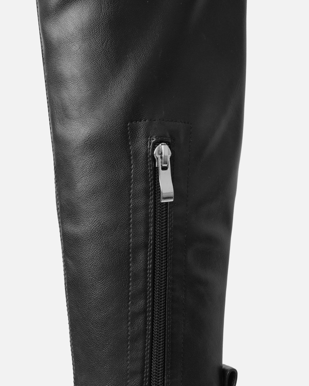 Lancelot Black Mid Heeled Stretch Over The Knee Thigh High Boots