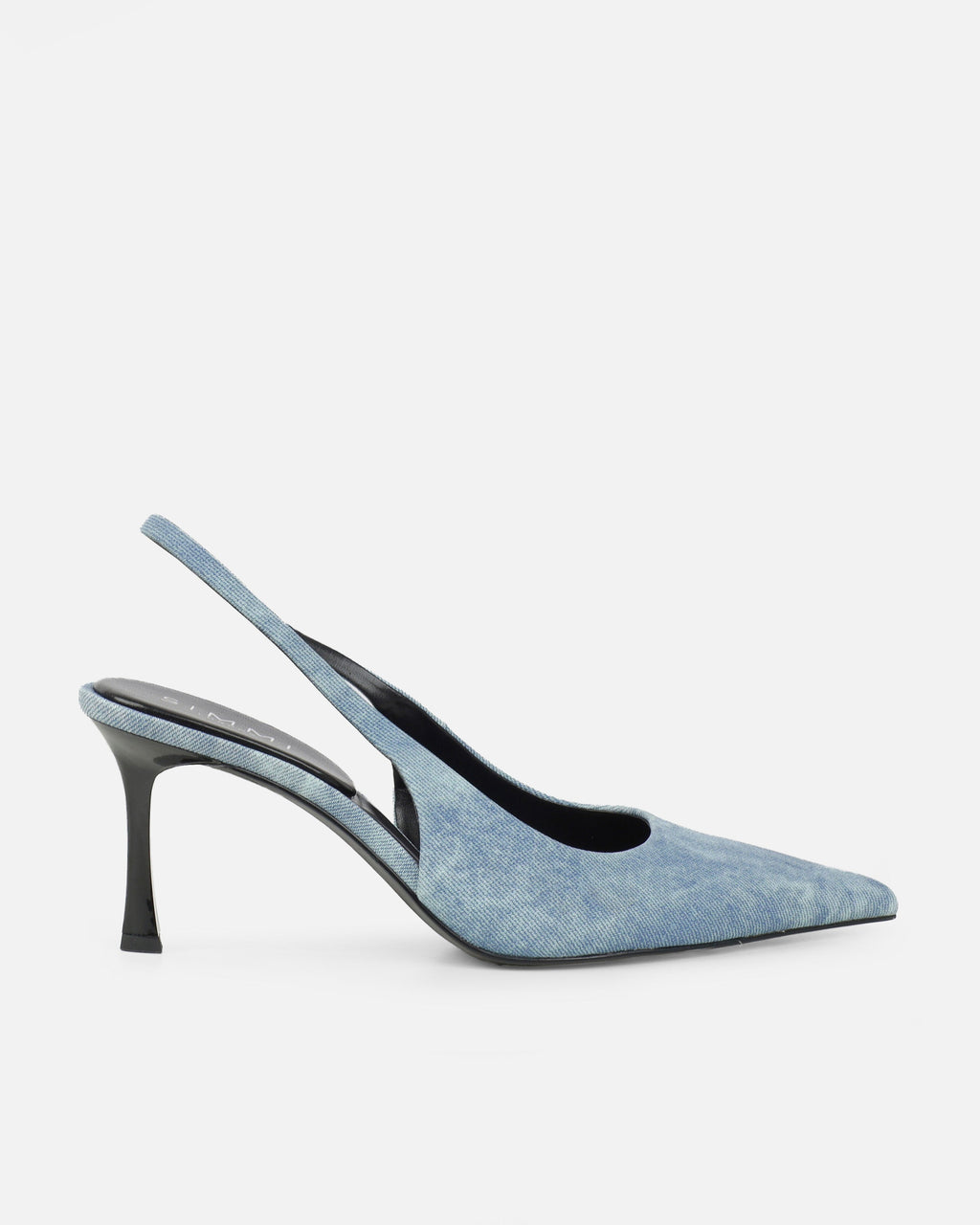 Liorra Blue Denim Sling Back Court Shoes