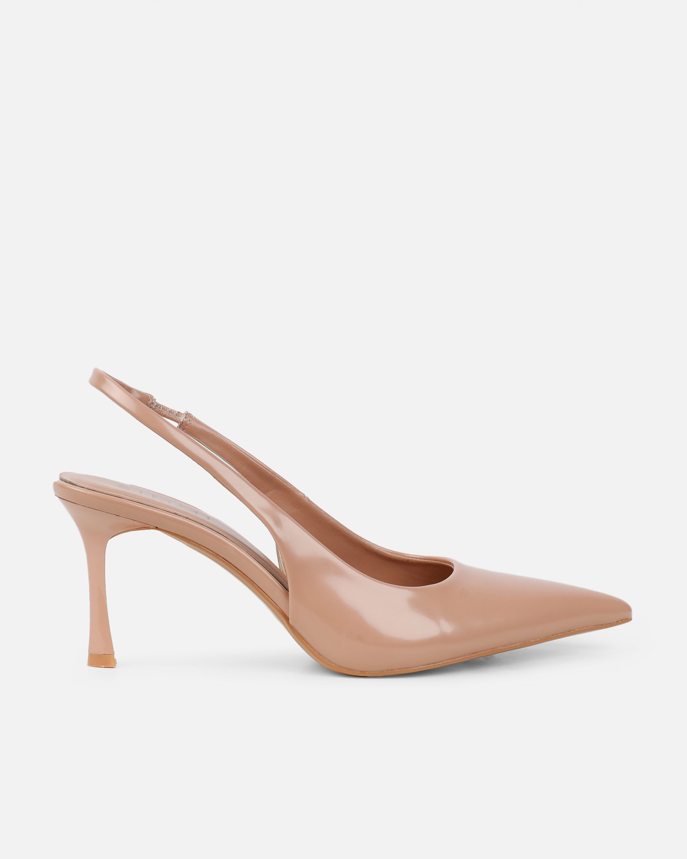 Liorra Nude Box Sling Back Court Shoes