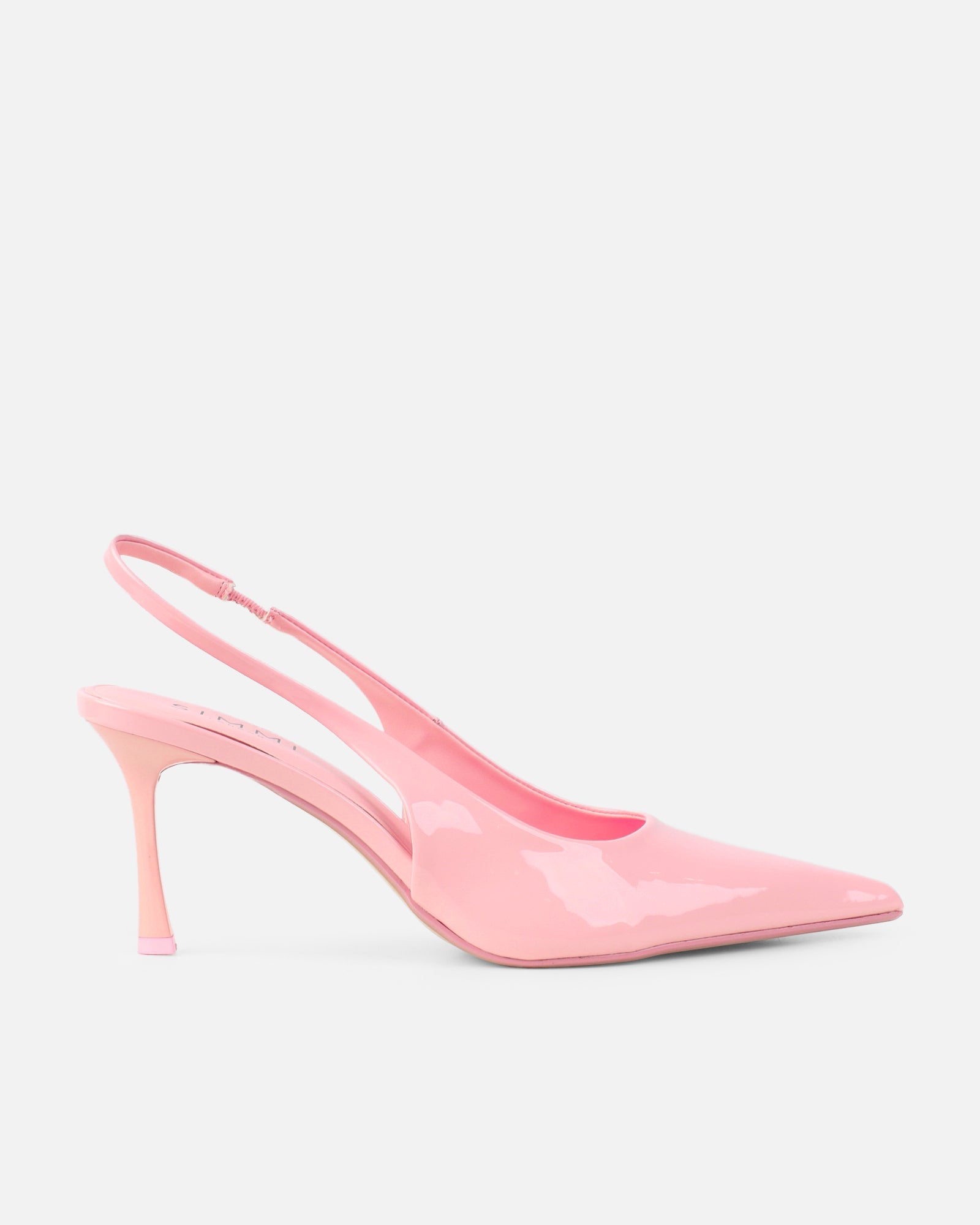 Liorra Pink Patent Sling Back Court Shoes