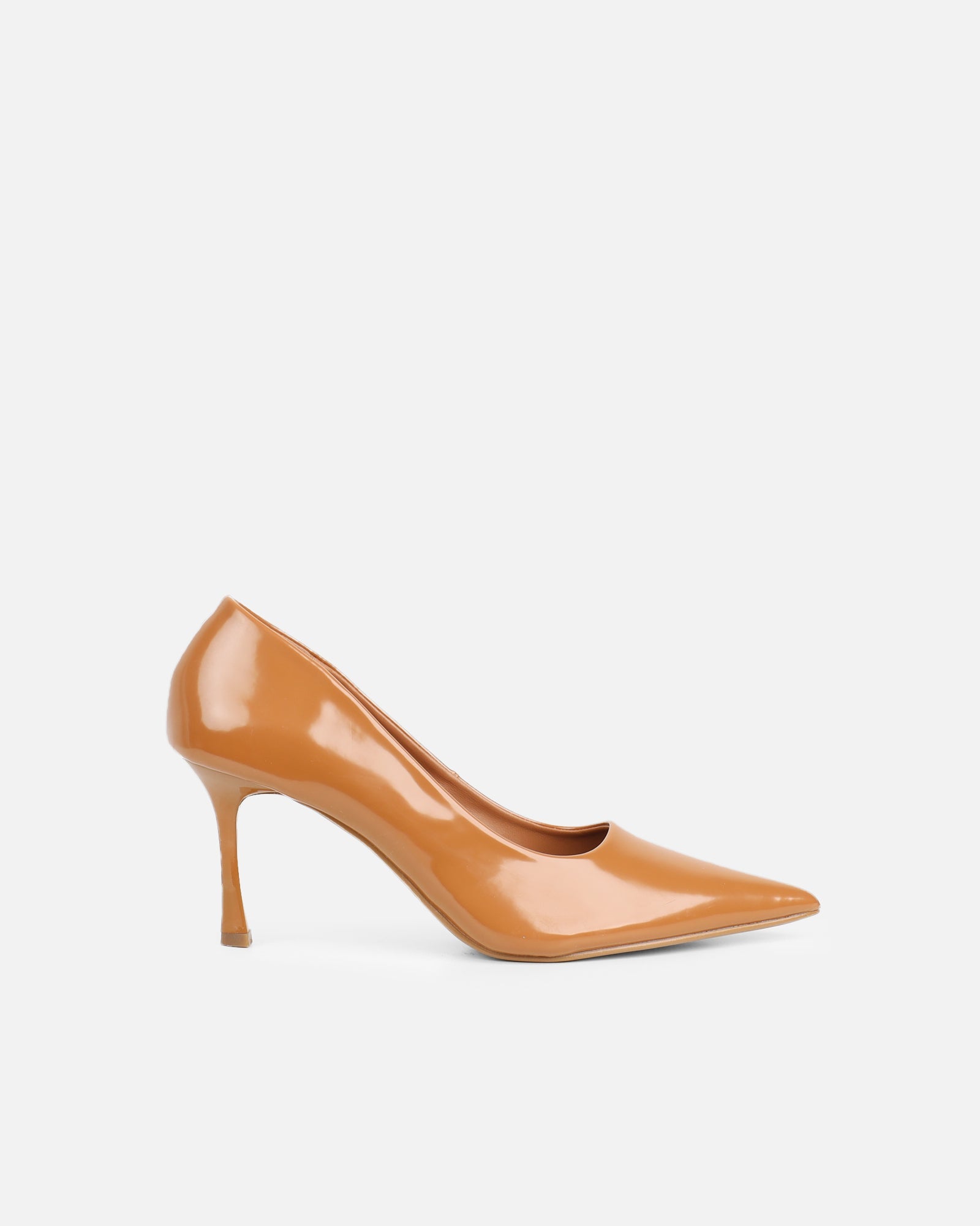 Luka Vintage Tan Low Heeled Court Shoes