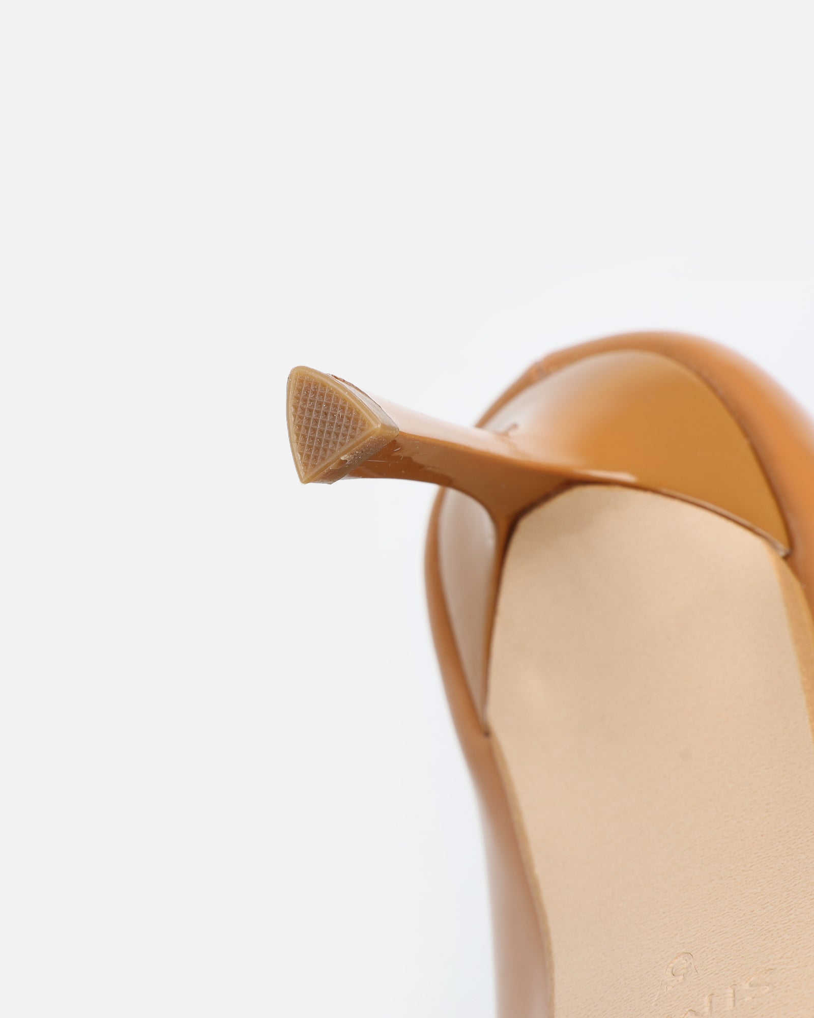 Luka Vintage Tan Low Heeled Court Shoes