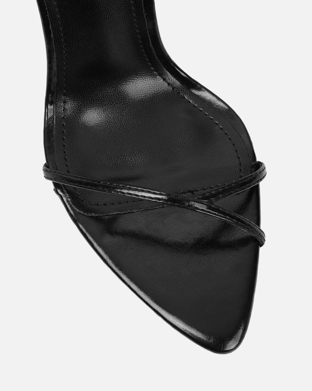 Layne black strappy heeled sandals