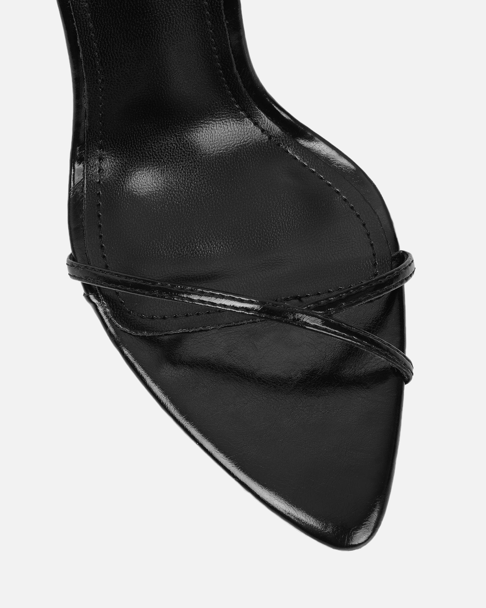 Layne black strappy heeled sandals