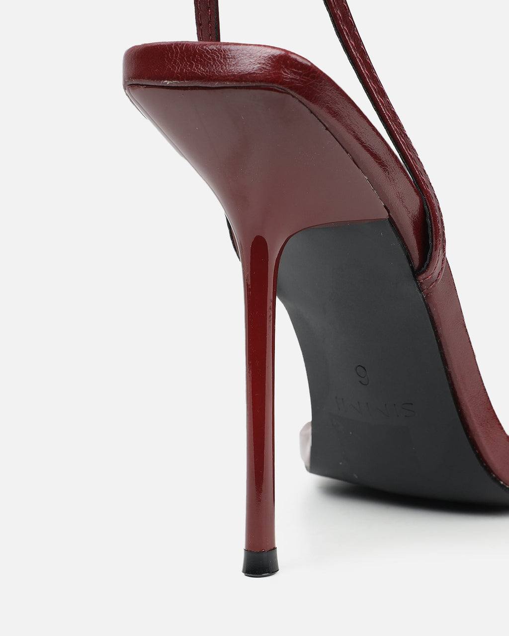 Layne burgundy strappy heeled sandals