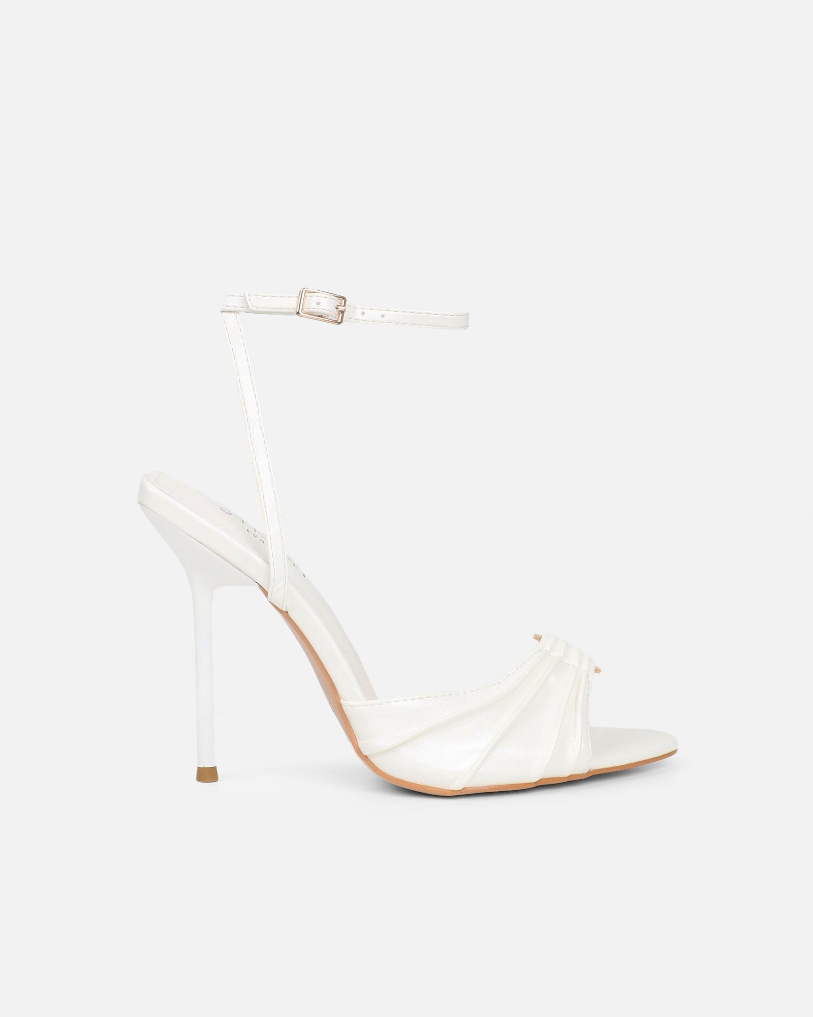 Leany Stone Shine Gold Detail Heeled Sandals