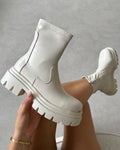 Lionel Stone Chunky Boots With Toe Plate