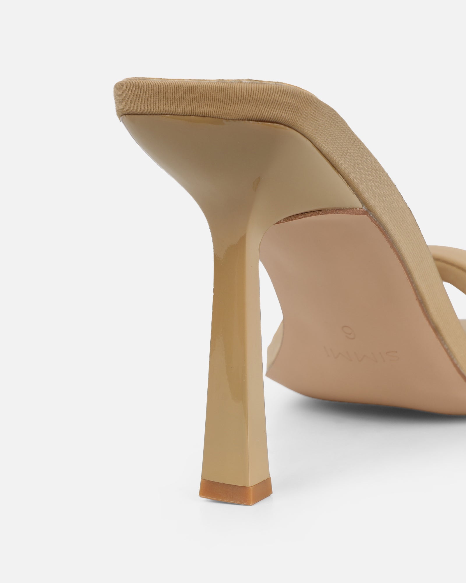 Lolly Nude Lycra Padded Mules