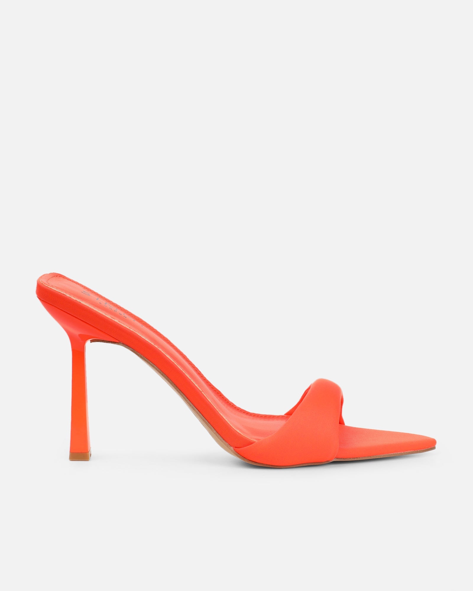 Lolly Orange Lycra Padded Mules