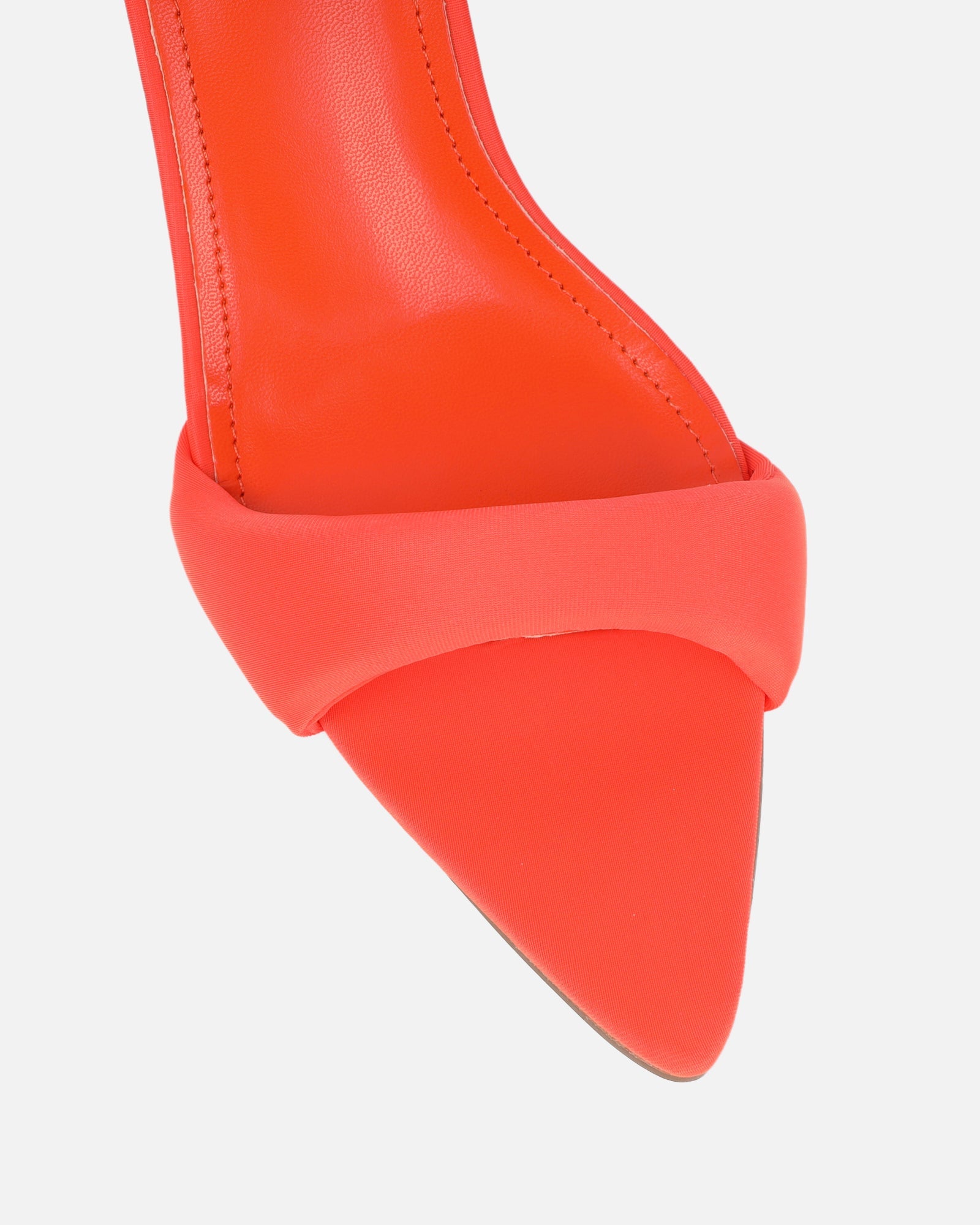 Lolly Orange Lycra Padded Mules