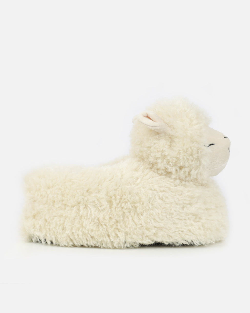 Lucy Llama Cream Fluffy Novelty Slippers