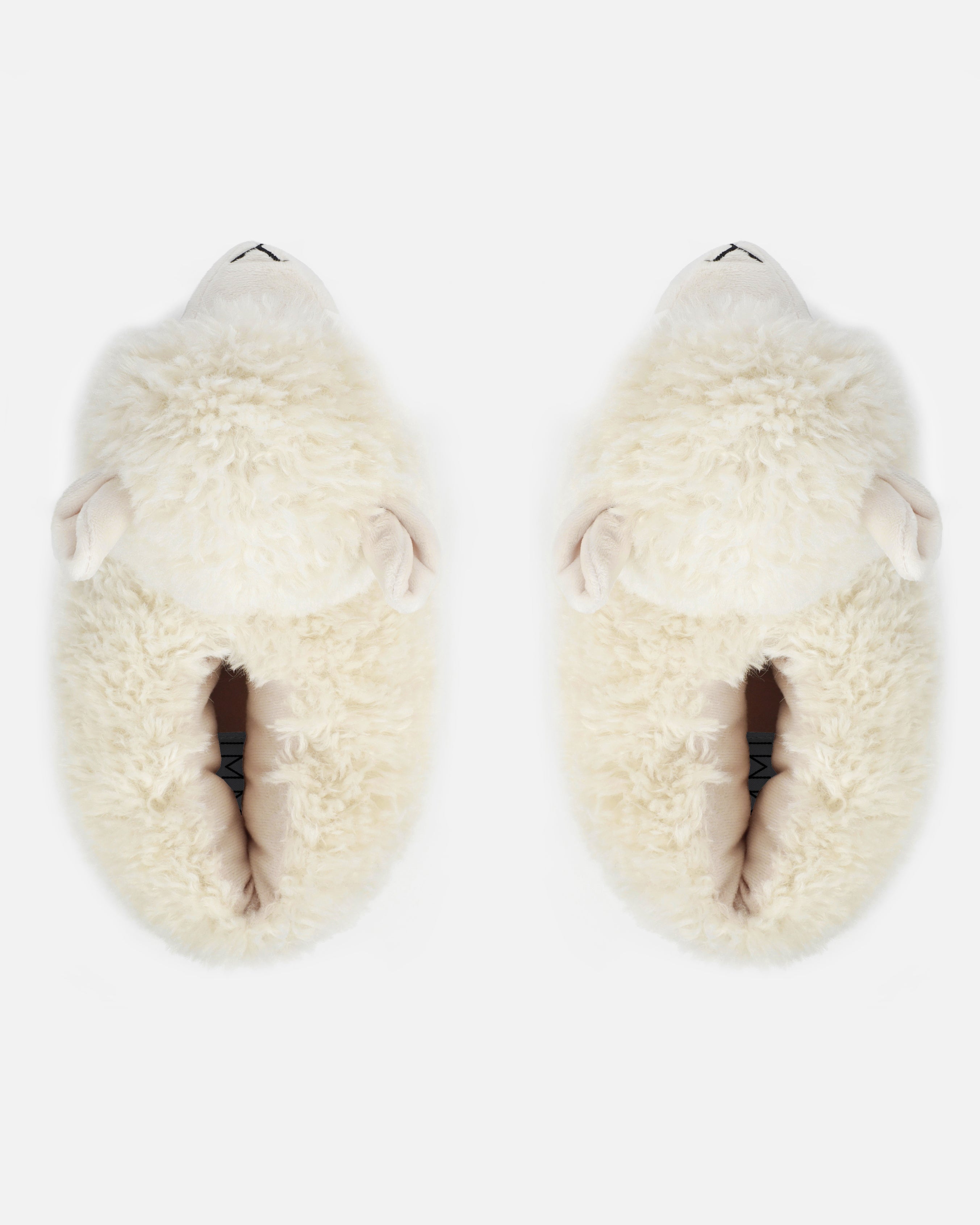 Lucy Llama Cream Fluffy Novelty Slippers