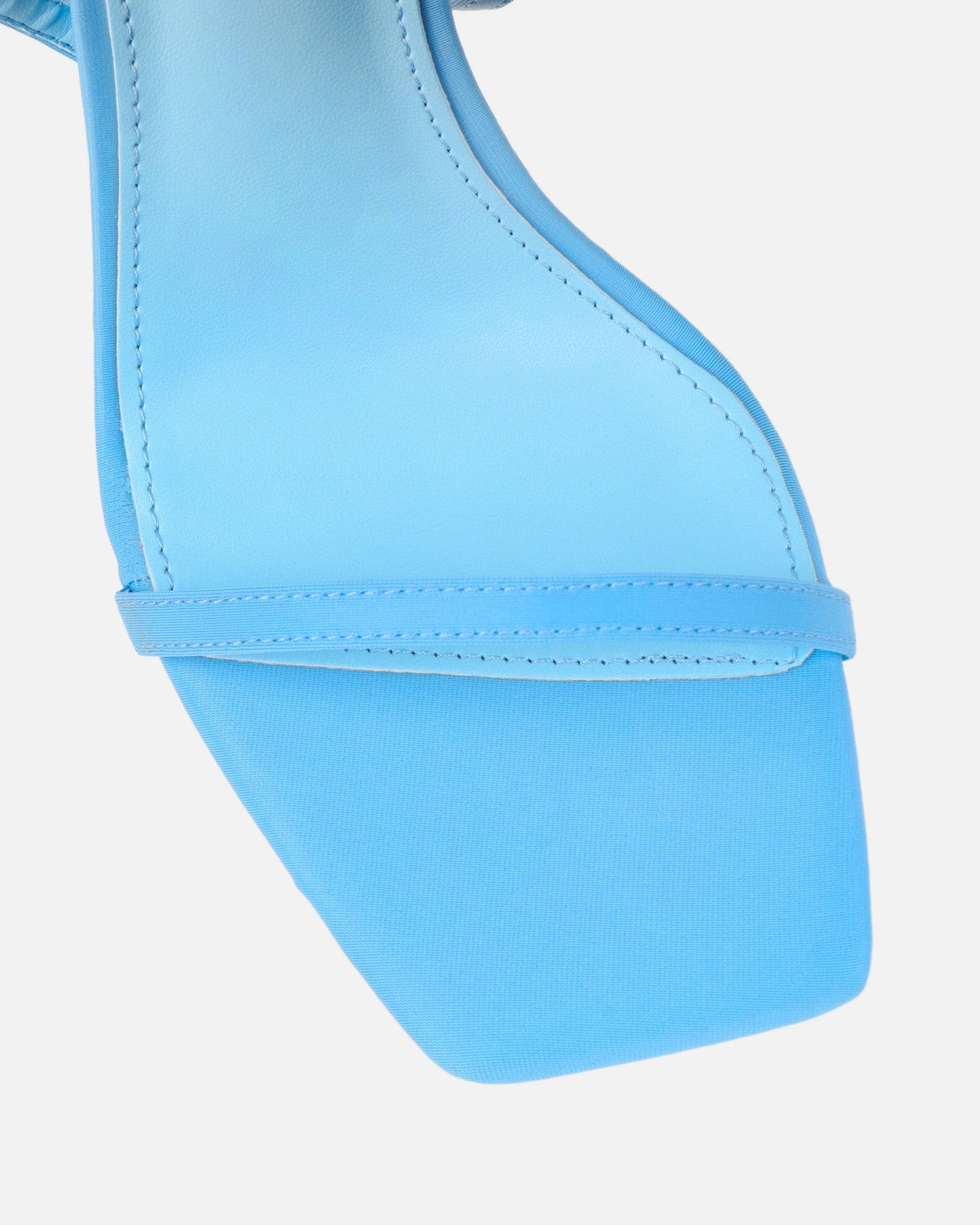 Macenna Blue Lycra Heeled Sandals