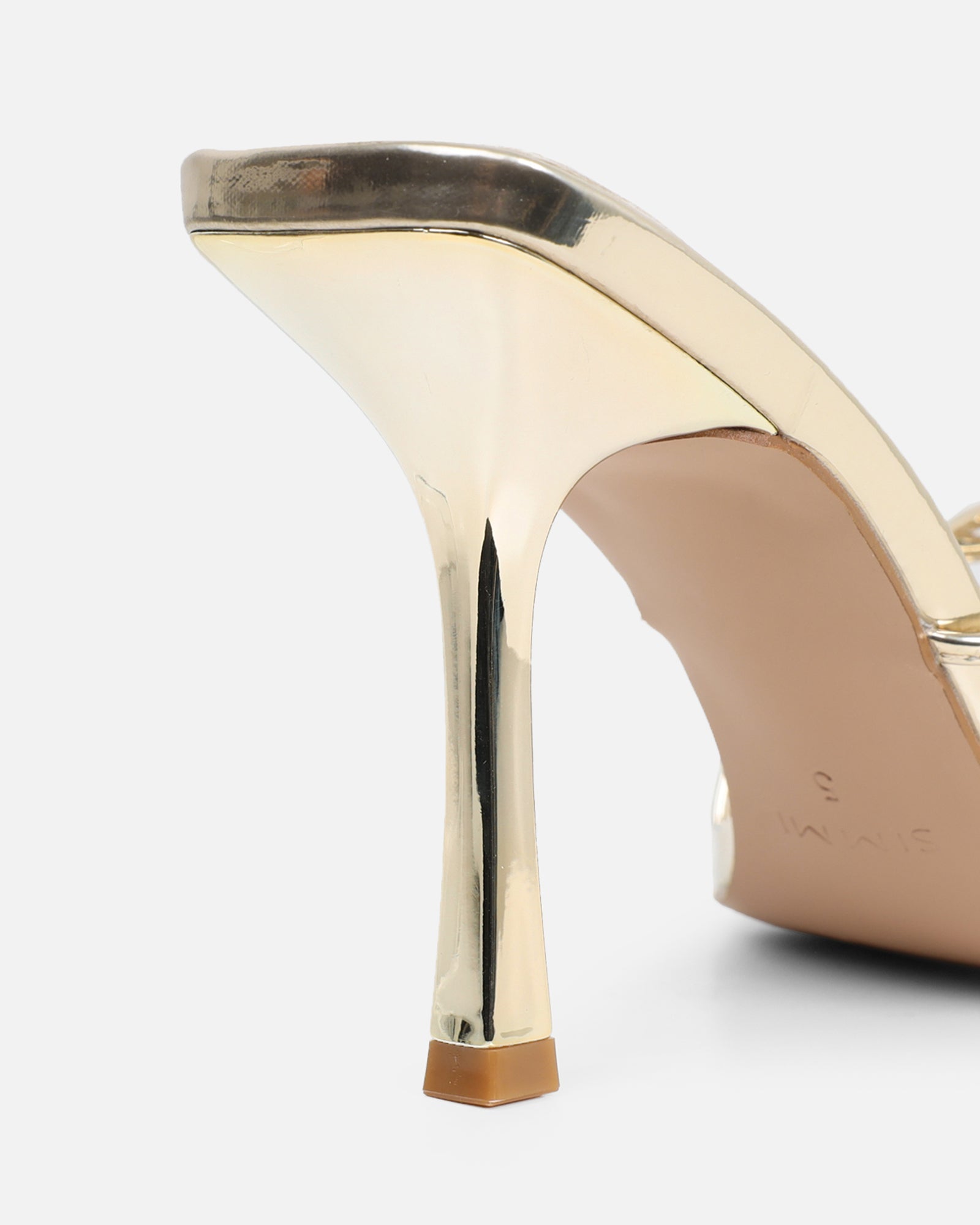 Danique Gold Mirror Mules