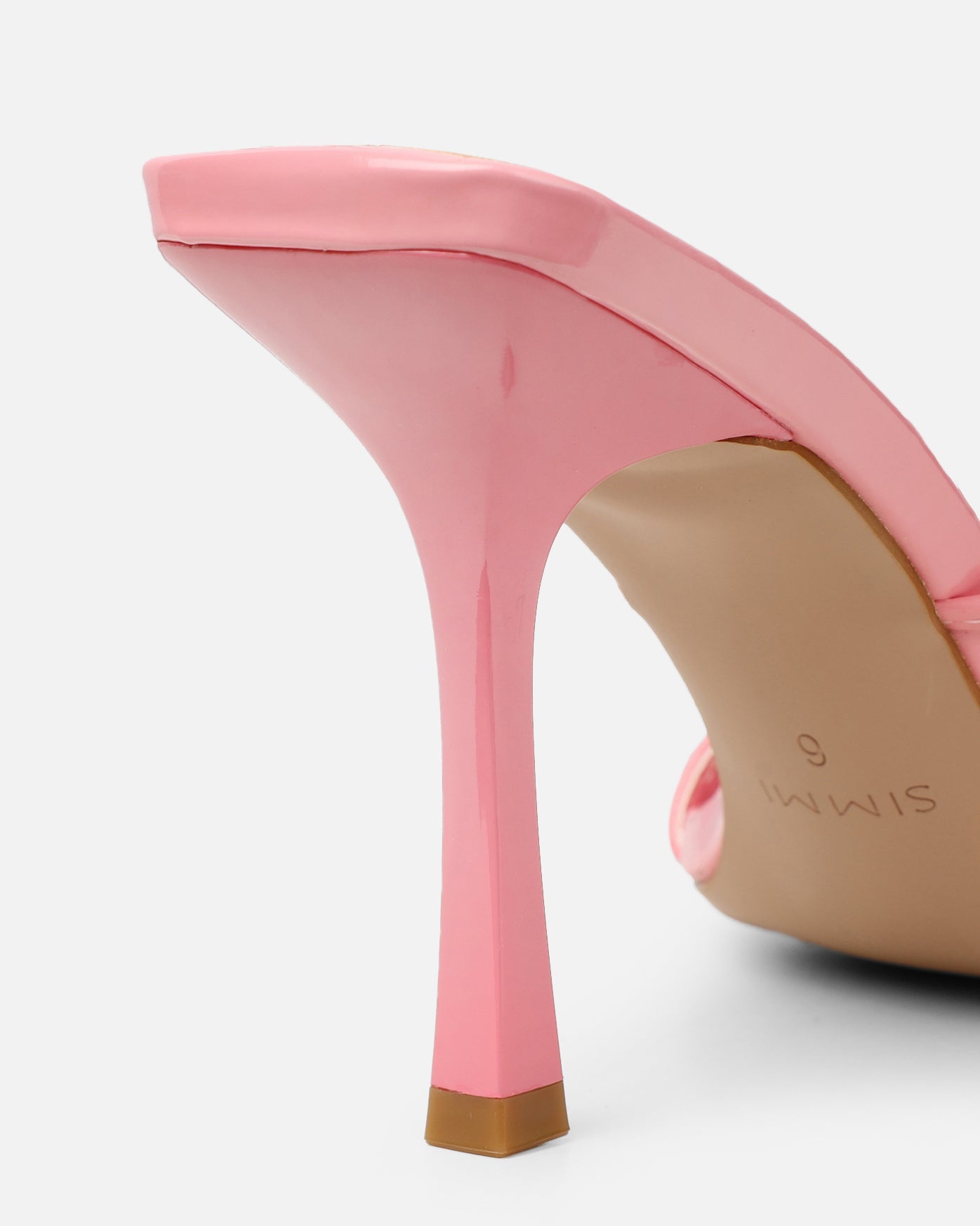 Danique Pink Patent Mules