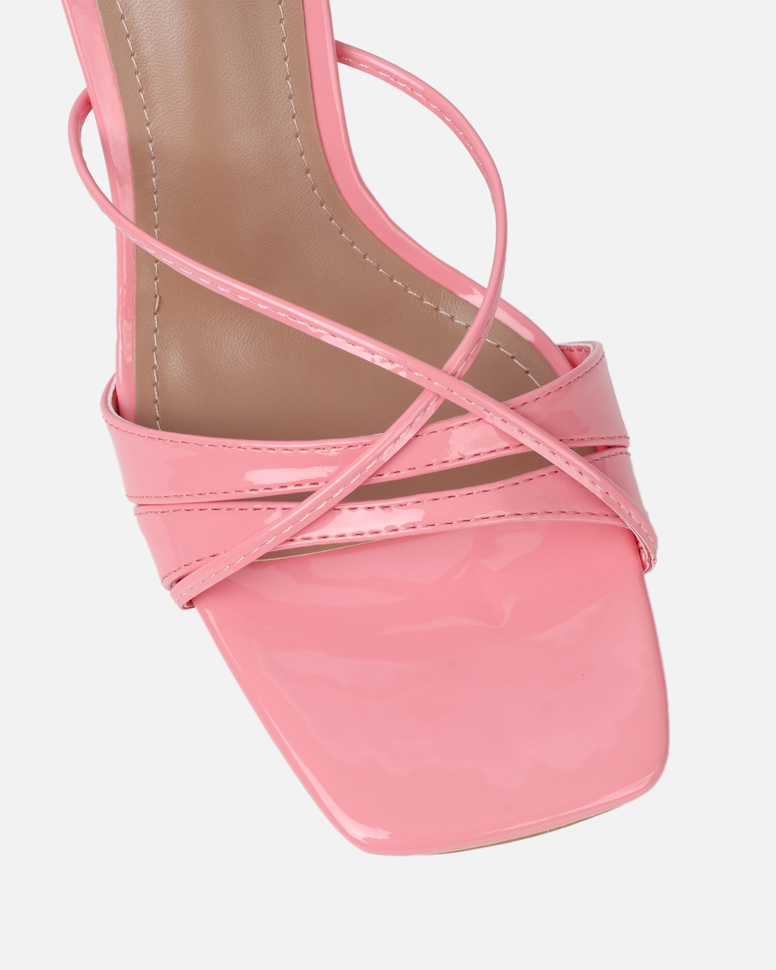 Danique Pink Patent Mules