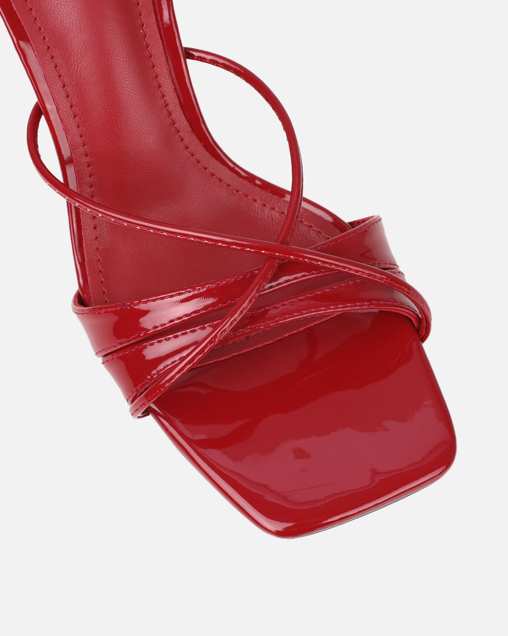 Danique Red Patent Mules