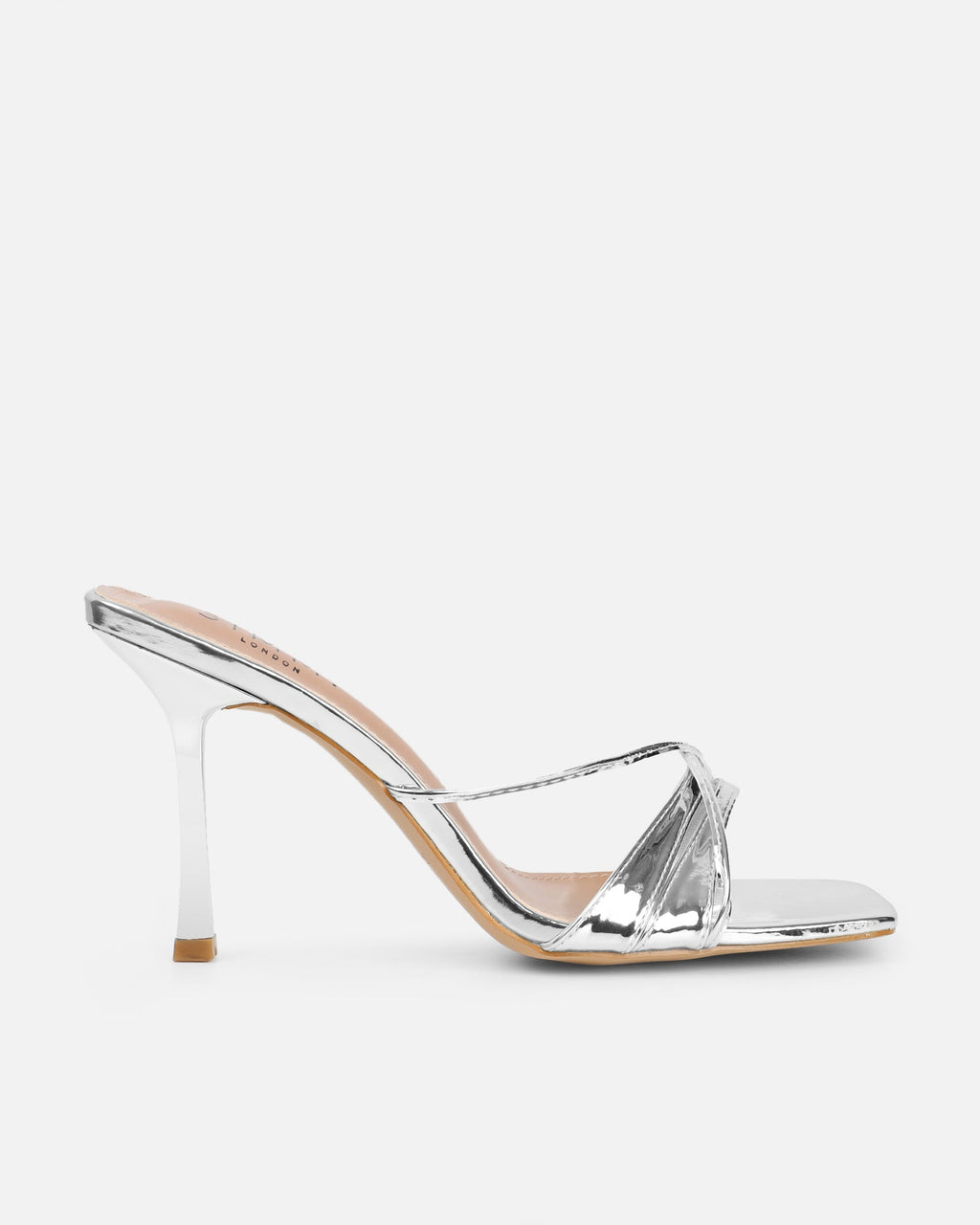 Danique Silver Mirror Mules