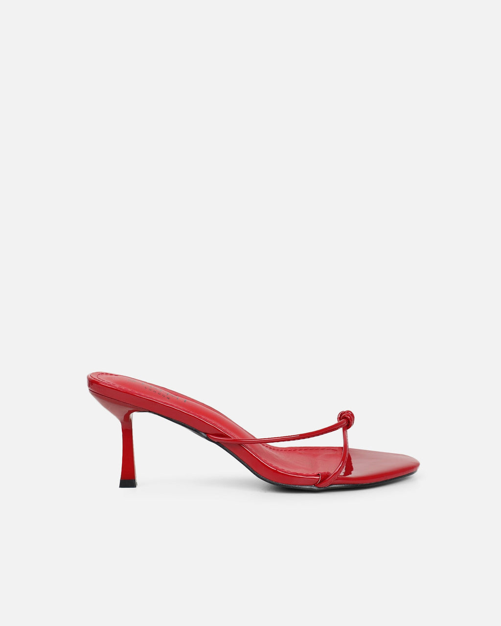 Mines Burgundy Patent Mid Heel Mules