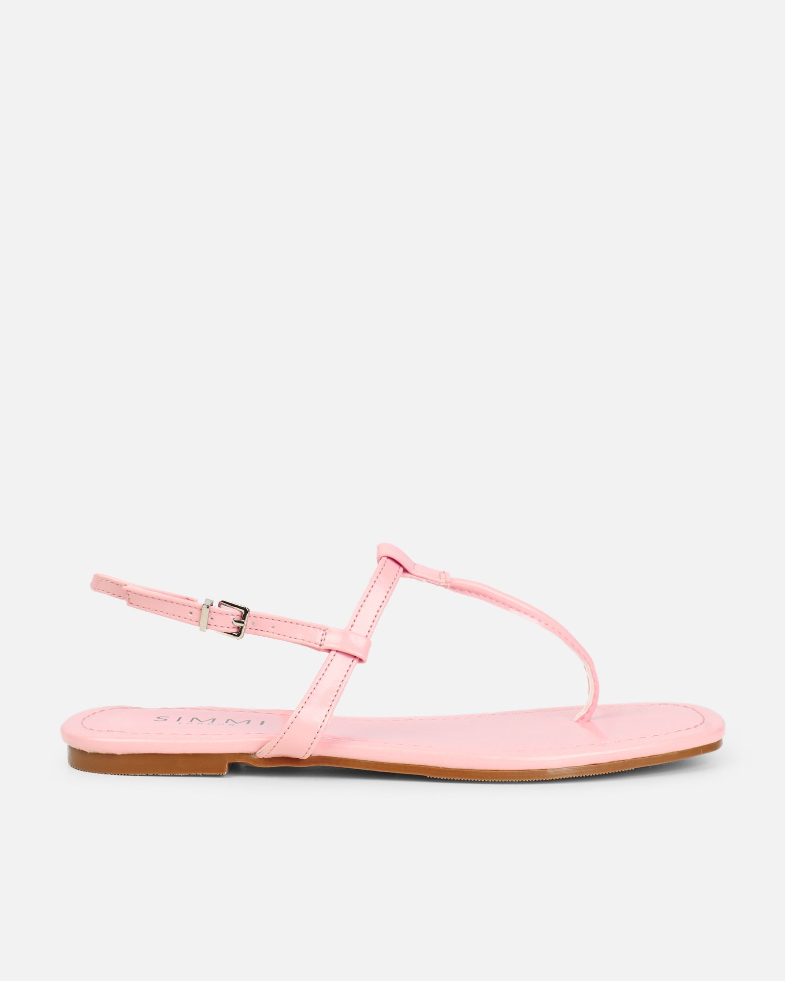 Martinez Pink Toe Post Flat Sandals