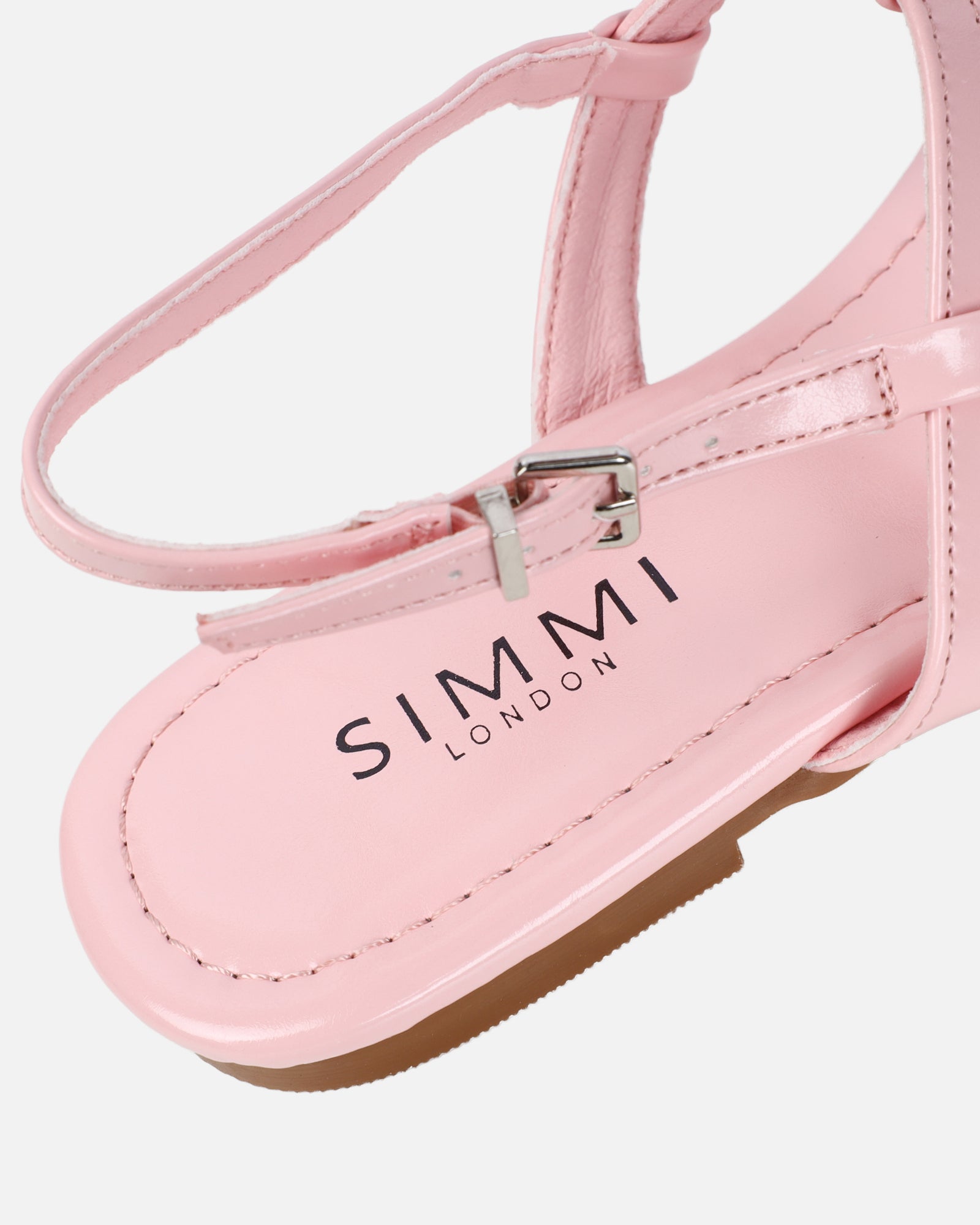 Martinez Pink Toe Post Flat Sandals