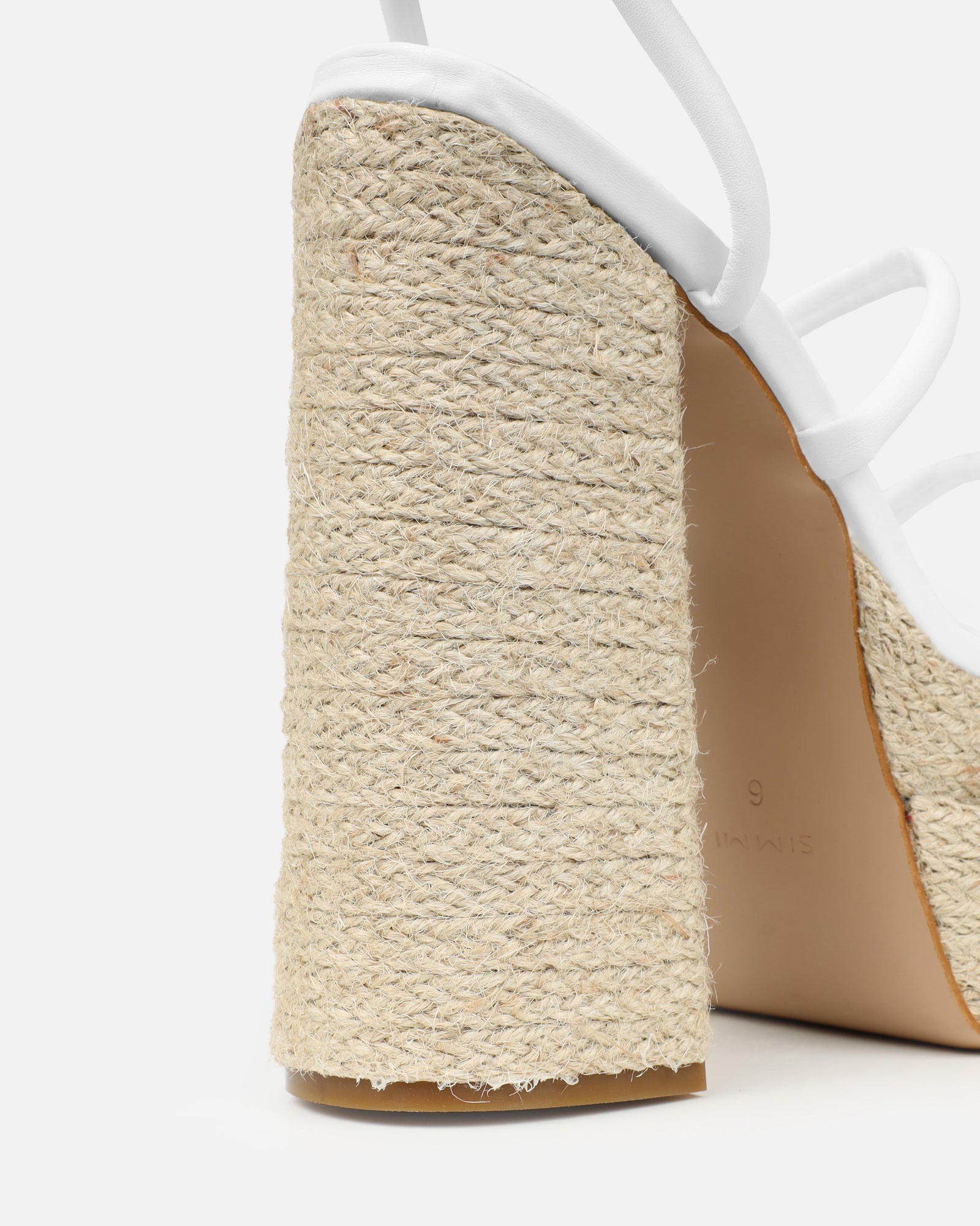 Nadima White Platform Espadrille Sandals