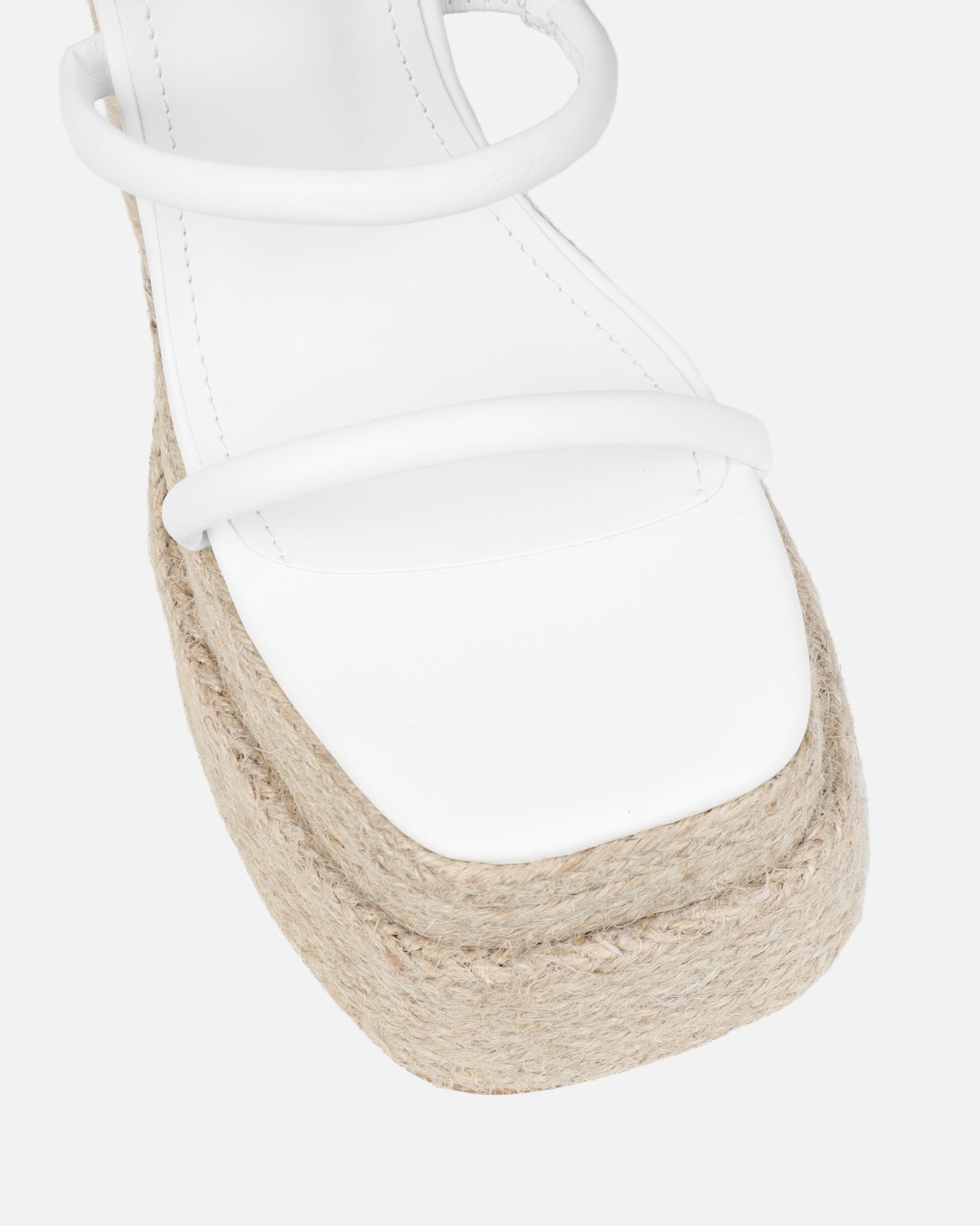 Nadima White Platform Espadrille Sandals