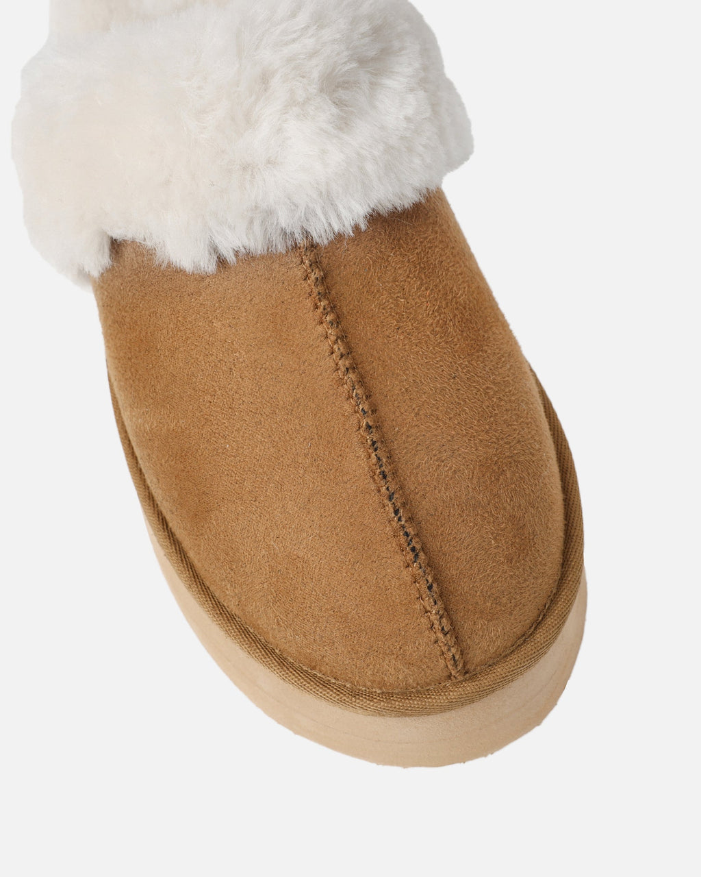 Navy Chestnut Flatform Mules