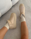 Olly Oat Faux Suede Platform Boots