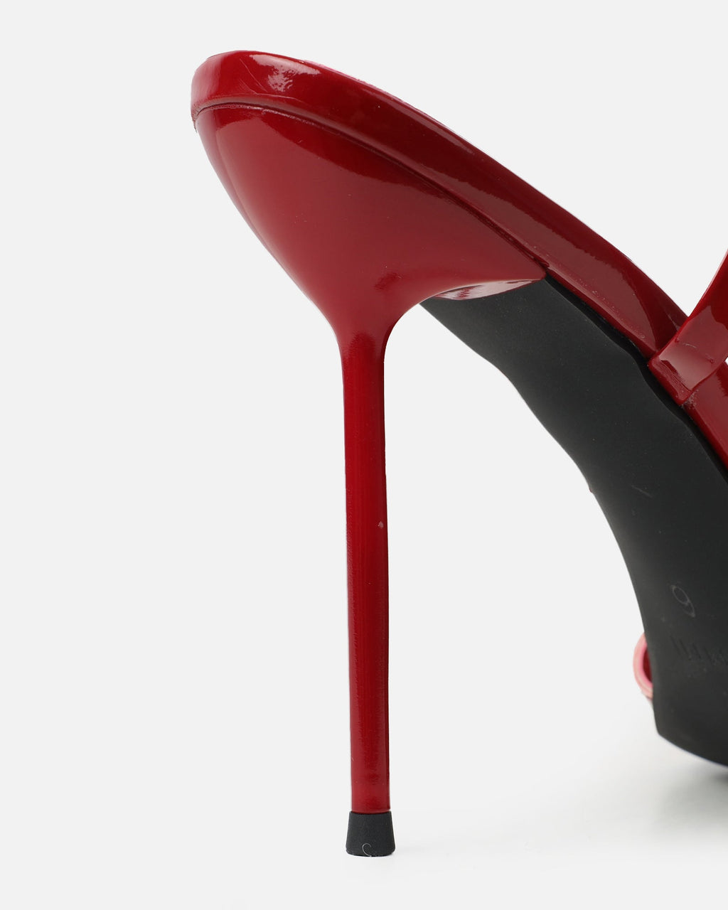 Ebby Dark Red Patent Stiletto Heels