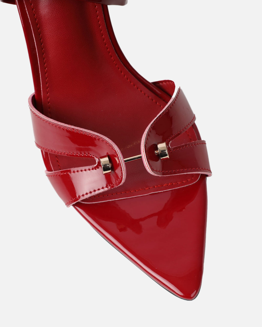 Ebby Dark Red Patent Stiletto Heels