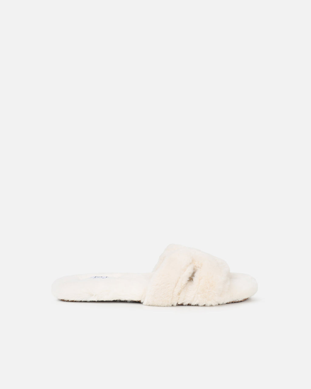 Polaris Cream Faux Fur Slippers