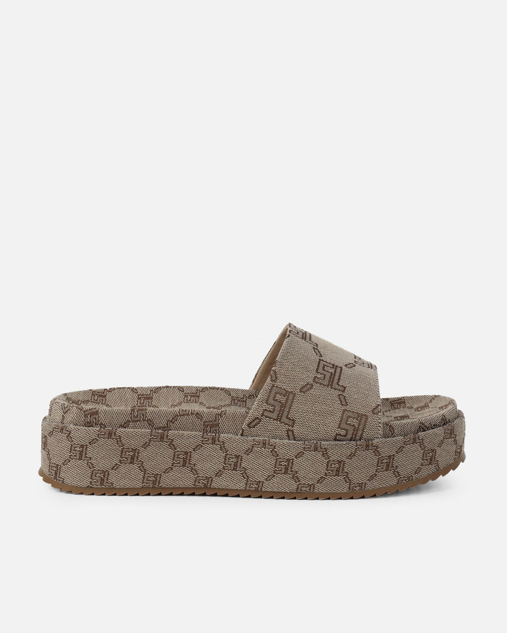 Rocco Brown Monogram Sliders