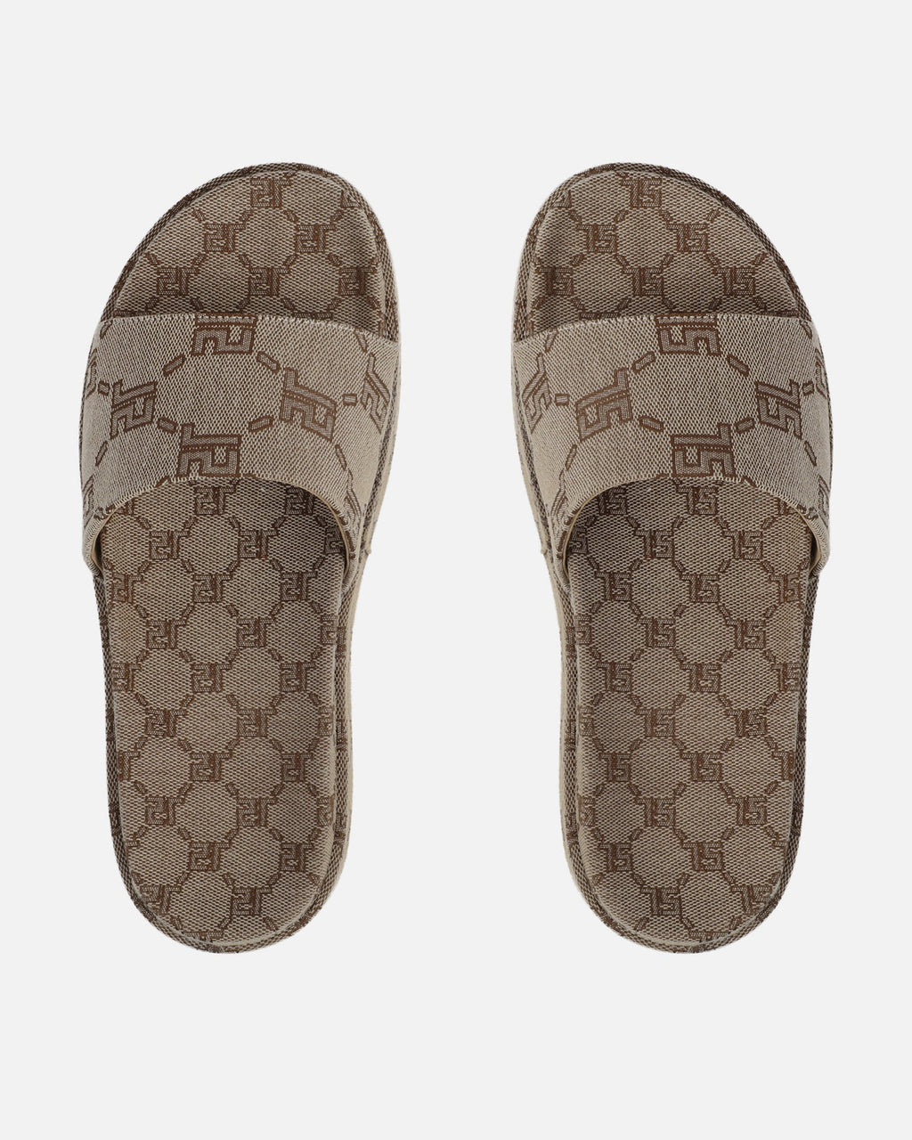 Rocco Brown Monogram Sliders
