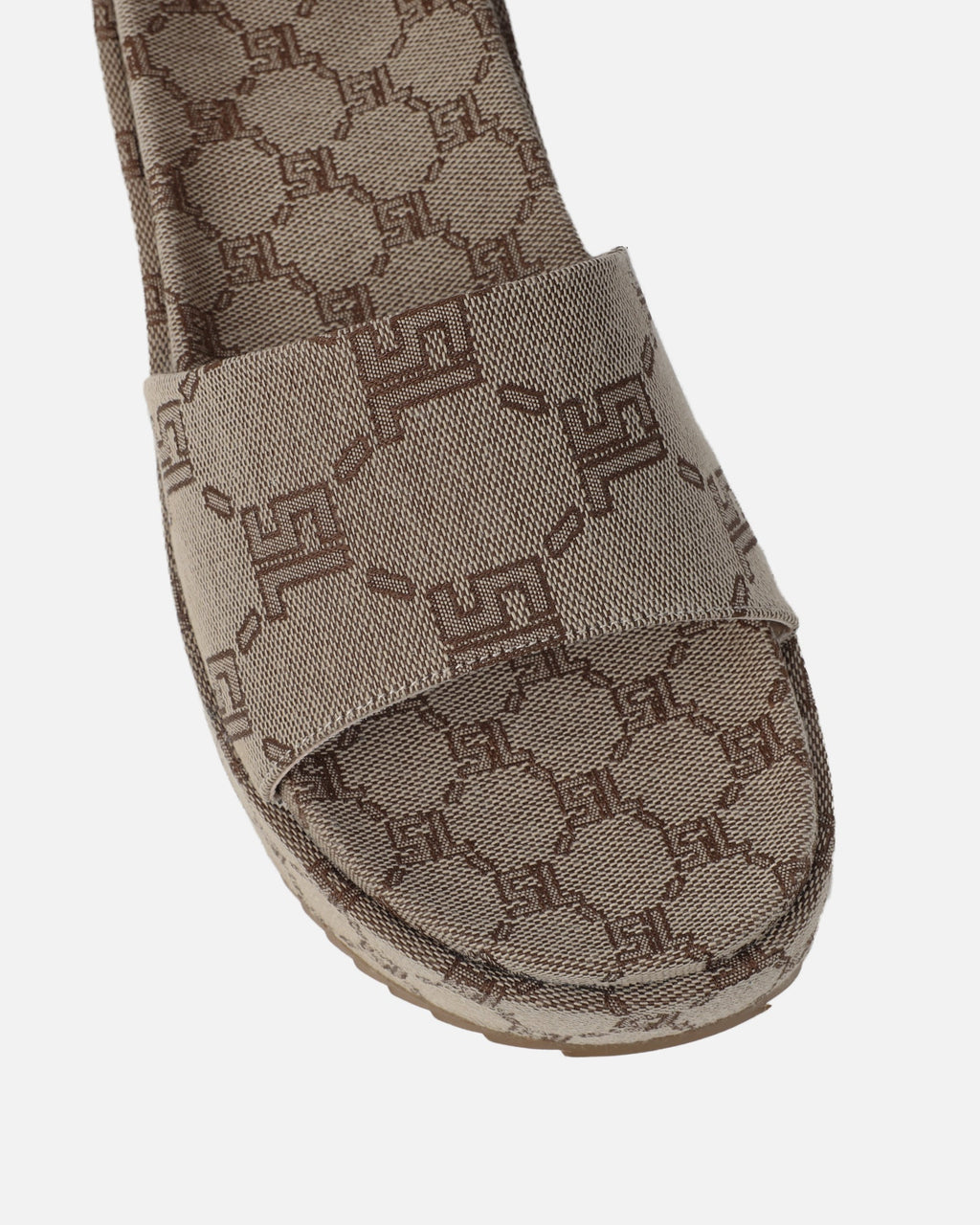 Rocco Brown Monogram Sliders