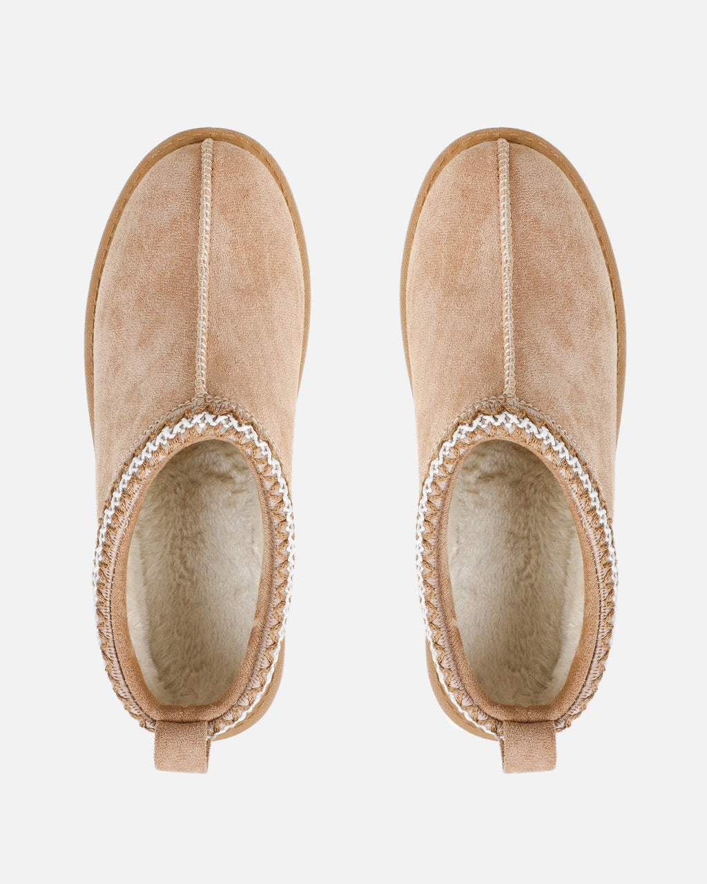 Rorie Sand Faux Suede Slippers